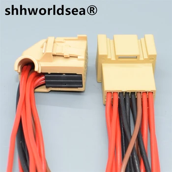shhworldsea 16 Pin 8E0 972 416 Auto Cúvanie Radar Drôt Zásuvka Parkovací Modul Konektor 8E0972416A Pre Audi VW