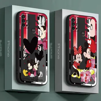 Silikónové puzdro pre Motorola Moto G60 G60s G22 G31 G53 G73 G51 G50 G30 G71 G200 5G G32 G52 G72 Disney Mickey Minnie Mouse Kryt