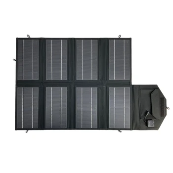 Skladací Solárny Panel 50W 12V Exteriérový Vodotesný, Prenosný Solárny Panel Solárna Nabíjačka Núdzové Napájanie