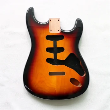 ST jelša dvojité elektrické gitarové príslušenstvo S S S S S S S S S semi-finished jelša DIY telo západ slnka farby svetlé elektrická gitara telo