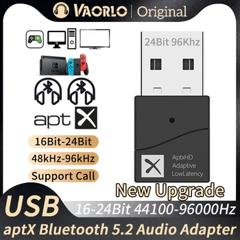 USB Bluetooth 5.2 Audio Modul aptX HD LL Adaptívne Nízku Latenciu Bezdrôtový Vysielač Adaptér Handsfree Hovor PC Notebook Notebook TV