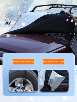 V zime Auto Predné Sklo Slnečník Pre Toyota FJ Cruiser 2007-2021 Auto Anti Sneh, Mráz a Ľadový Štít Prachu a Chránič Kryt