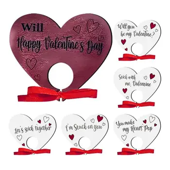 Valentine Lízatko Karty 6pcs Srdce Tvar Karty Pre Candy Valentine Dary A Triede Ceny Dodávok Pre Deti, Školy