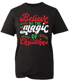 Veria V Čaro Vianoc T-shirt Zábavné Čarovné Vianoce Citát Unisex Top