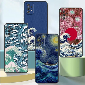 Veľká Vlna mimo Kanagawa Telefón puzdro Pre Samsung Galaxy A50 A70 A40 A30 A10 A20a A20s A10s Poznámka 20 Ultra Note10 Plus Kryt