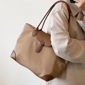 Veľkú kapacitu módne Tote bag jednoduché Oxford handričkou žien nákupní taška 2023 nové all-in-one bežné textúra jeden taška cez rameno