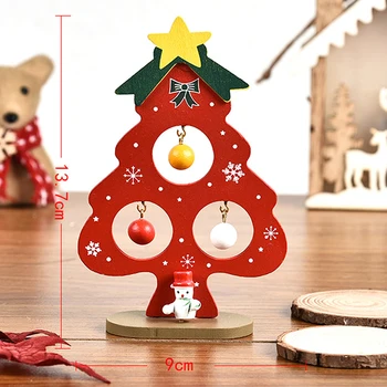 Vianočný Stromček Domova Ozdoby Mini Dreva Vianočný Strom Dekorácie Darček Roztomilý Domov Desktop Úrad Dekor Ornamentss Darček