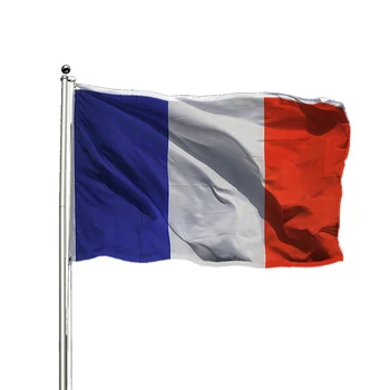Vonkajšie Lietanie Francúzskou Vlajkou 100% Polyester Dvojité Bočné Tlač Francúzsko Vlajky