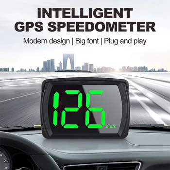 Vozidlo Head-Up Displej Indikátor Rýchlosti Univerzálny Digitálny GPS Tachometre Auto HUD Displej Vhodný pre Všetky Automobily