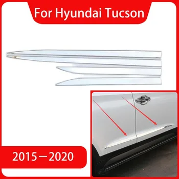 vysoko kvalitnej Nerezovej Ocele karosérie Šúchať Pásy Dvere, Bočné Ochranné Lišty Výbava Kryt Na Hyundai Tucson 2015-2020