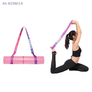 Vytlačené Yoga Mat Popruhu Pásu Jogy Ramenný Popruh Na Prenášanie Skladovanie Popruh Nastaviteľné Športové Sling Exercise Úsek Fitness Equiment