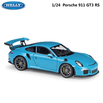 WELL 1:24 Mierka Diecast Simulátor Auto Porsche 911 GT3 RS Model Auta Zliatiny Športové Auto Kovové Hračky Závodné Auto, Hračky Pre Deti Darček