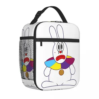 Úžasné Smutný Klaun Bunny Izolované Obed Tašky Nepresakuje Digitálne Cirkus Opakovane Thermal Bag Tote Lunch Box Na Uskladnenie Potravín Tašky
