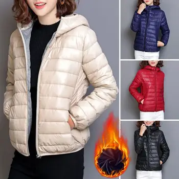 Ženy Jarná Bunda Móda Krátkych Ultra Ľahký Packable Puffer Coats Žena Nadol Teplé kórejský Slim Fit Parkas 5XL